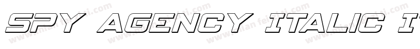 Spy Agency Italic It字体转换